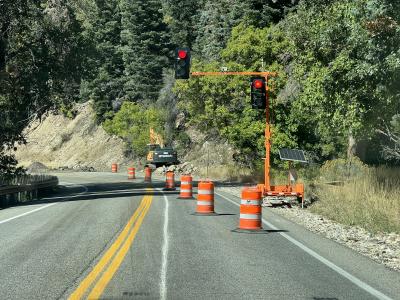 Road Construction in Big Cottonwood Canyon